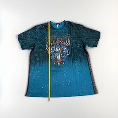 Affliction Black Label Poison Revenge Tee Shirt Size 3XL Corsair Blue Reactive