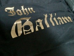 John Galliano Rare Sheer Gold Print Dress Shirt M (US S) Near Mint