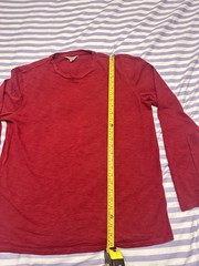 Seasalt Cornwall Allet Organic Cotton Long Sleeve T-Shirt – Red – Size L
