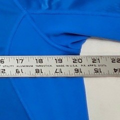 Under Armour Coldblack HeatGear SS T-Shirt Blue Geometric Sleeve Mens Medium