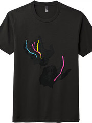 Colorful Hand Gesture Art T-Shirt – Unisex Minimalist Graphic Tee