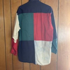 Long sleeve men’s button up Ivy crew size large color blocked