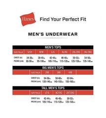 Men’s Hanes MEDIUM 3 Ultimate Soft Undershirts 1 Black Crew – 2 White V-Neck