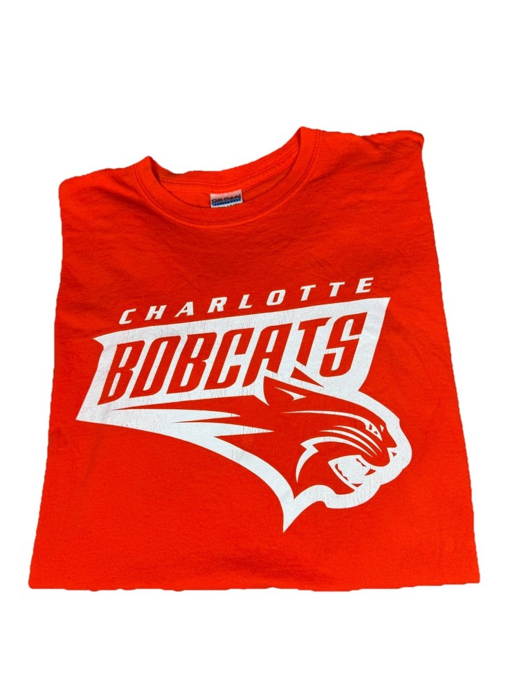 Charlotte Bobcats T Shirt XL Vintage 2000s Basketball Rare