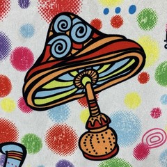 Mens Retro Psychedelic Mushroom T Shirt Trippy Colorful Retro 90s Acid Vibes