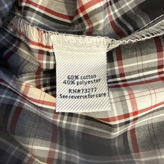 NWT Croft & Barrow Shirt Flannel Men’s XL Easy-Care Woven Plaid Red Black White