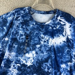 NWT Under Armour Performance Tee Mens 2XL Blue Cloud Dye UA Tech 2.0 Loose Flaw*
