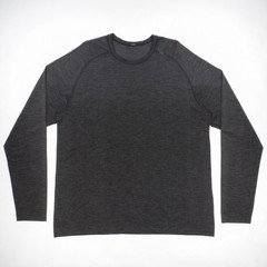 Lululemon Metal Vent Tech 2.0 Gray Crew Neck Long Sleeve Running T-Shirt XXL 2XL