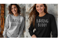 Hiking Buddy tshirt, hiking lovers shirt, hiker gifts, explore nature, Unisex
