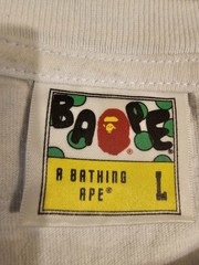 Bathing Ape BAPE Baby Milo USA Independence Day Tshirt Size Large White