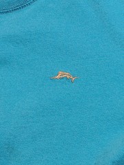 Joe Marlin Embroidered Logo T Shirt Baby Blue M