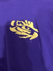 LSU Tigers Shirt Long Sleeve Hombre Purple NWT GEAUX Louisiana HTF. Sz M