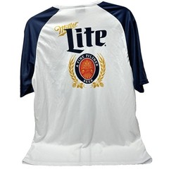 Miller Lite Beer Men’s Shirt Size Large Sports Style T-Shirt GUC