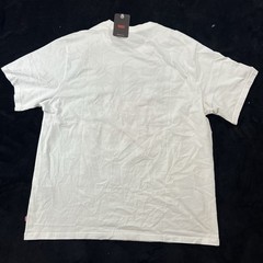 Levi’s 501 Best Pair Denim Graphic T-Shirt White Crew Neck Relaxed Fit Size L