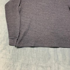 Lee Thermal Shirt Mens Large Charcoal Gray Waffle Knit Regular Fit Side Slit
