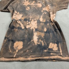 Passport Good Vibes Size M Mens Custom Bleach Art T-Shirt Brown 1of1 Graphic Tee