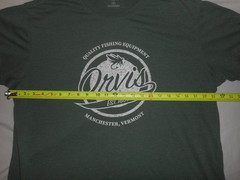 Orvis Fishing Fly Fishing Vintage Print Manchester VT T-Shirt – MENS XXL – Green