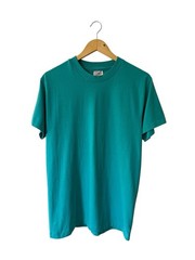 Vintage Hanes Heavyweight 50/50 Blank Blue T Shirt Men’s Medium USA 90’s Single