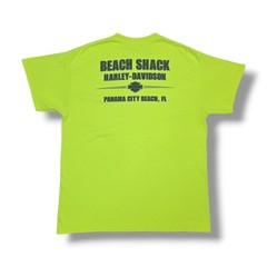 Harley-Davidson Panama City Beach, FL Beach Shack Neon Yellow T-Shirt Men’s L