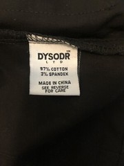 Dysorder LTD Limited Black Utility Vest Disrupt Systematic Functioning Med NWOT