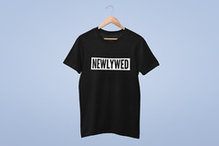 Newlywed Adult T-Shirt Bride Groom His Hers Just Married Wedding Gift Honeymoon