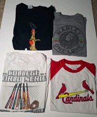20 Piece Graphic Tee Bundle Variety Tie Dye B Grade Workwear Project Upcycle