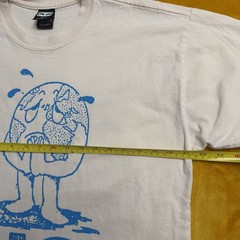 Obey No Time Earth Graphic T Shirt Mens Medium Beige Blue Streetwear Climate Tee