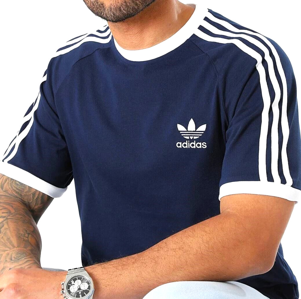 NEW MENS ADIDAS ORIGINALS CALIFORNIA TREFOIL TEE SHIRT~ SIZE SMALL #IA4850 SALE