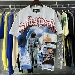 Godspeed Bomb Squad Print Tee Streetwear Men’s Hip Hop Oversized Graphic T-Shirt