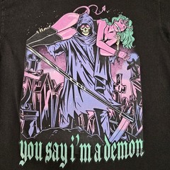 Broken Promises Men’s Medium Reaper and Succubus Long sleeve Graphic T-Shirt