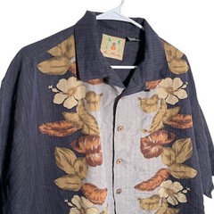 Joe Marlin Shirt Men’s XL Button Up Hawaiian Vacation Floral Casual Tropical