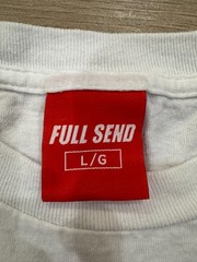 UFC x Full Send Men’s T-Shirt LARGE White Fighting Streetwear Nelk Boys Outdoor