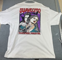 Suavecito Promade Together Forever Dracula White T Shirt Size 2XL Very Good