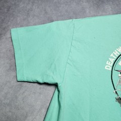 VTG Deathwish Skateboard League T-Shirt Mens Large Green Skeleton DWSL Skate Tee