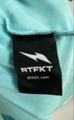 RTFKT Men’s Light Blue Human Graphic Mineral Wash Short Sleeve T-shirt Size S