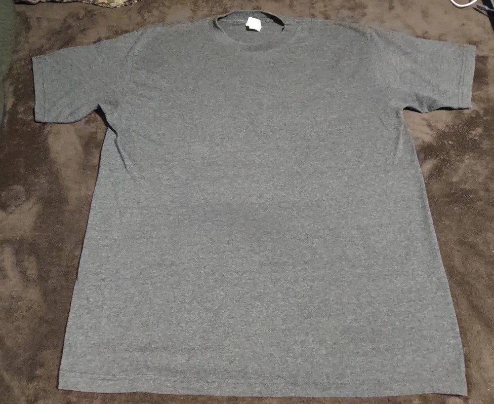 Shaka Active Men’s Size XL Solid Gray Crew Neck T-shirt