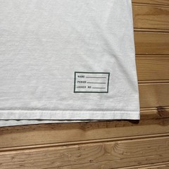 Vintage Y2K Nike Spellout Logo Mini Swoosh Gym Locker Tag Graphic T-Shirt Large