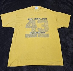 Vintage Single Stitch Santa Monica High Reunion T-Shirt Size Large