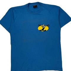 Single Stitch Looney Tunes Changes Cartoon T-Shirt – Large Blue Cotton