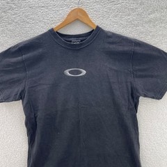 Vintage Oakley Software Shirt Mens Large Black 3d Skull Crossbones USA Made Y2K