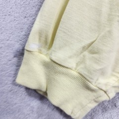 Vintage Top Mens L Yellow Long Sleeve Turtleneck Lightweight Cotton Casual