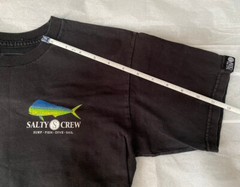 Lot of 2 Size Small Mens T Shirts Various Brands Salty Crew Black and Grey Tops