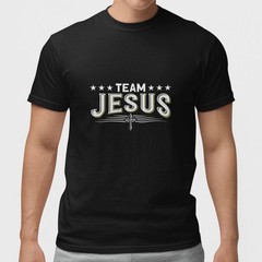Team Jesus Christian T Shirt Cross Faith Religious Graphic Unisex Tee