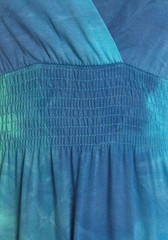 Women’s Sleeveless Maxi Dress – Smocked Waist, Decorative Straps, Unique Prin…