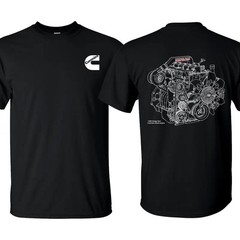 Cummins Engine Unisex T-shirt , Premium quality Organic 100% Cotton Mens Solid