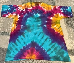 Vintage Mushroom Peace Sign Shirt XL Tie-Dye Single Stitch Psychedelic Pike USA