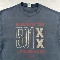 Vintage Levi’s T-Shirt Men’s Size XL Black 90s 501 XX Jeans Made In USA