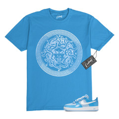 Air Force 1 Psychic Blue University Patent White LV8 T Shirt to Match CLP