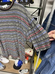 Vintage 90s Giorgio Danieli Textured 3D Knit Short Sleeve T Shirt Size XL