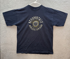 Vintage Aeropostale Shirt Adult XL Blue Streetwear Skater Grunge 1990s Y2K Mens